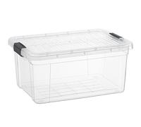 Superio Clear Storage Box with Lid, 20 Quart Plastic Container Bins for Organizing, Stackable Crates, BPA Free, Non Toxic, Odor Free, Organizers for Home, Office, School, and Dorm