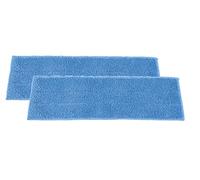 Superio Microfiber Mop Replacement Head, 16 inch Damp Mop Pad Refill for Miracle Mop Dusting and Spray Mop, attaches to Velcro mop(Blue, 2-Pack)