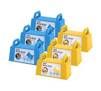 Superio Snow Brick Maker Igloo Fort Block Form Outdoor Winter Snow Toys Sand Castle Building Kit for Adults and Kids Sandbox, Beach, Sand Toys (Blue/Yellow, 6)