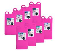 Superio Snow Slider Mat, Flexible Snow Sled Flying Carpet, Roll up Sleds for Kids Lightweight Plastic Snowboard Sled (Pink- 36"), 8 Pack