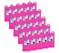 Superio Snow Slider Mat, Flexible Snow Sled Flying Carpet, Roll up Sleds for Kids Lightweight Plastic Snowboard Sled (Pink- 36"), 25 Pack