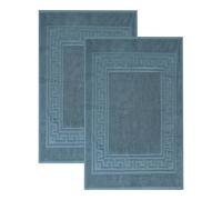 Superior 100% Premium Long-Staple Combed Cotton 2 Piece Bath Mat Set, Sapphire
