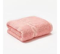 Superior 1000 g Egyptian Cotton Bath Sheet 160 x 78 cm Oversize, Pink with Pink Chain