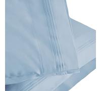 Superior 1000 Thread Count Long-Staple Combed Cotton, Single Ply, Standard 2-Piece Pillowcase Set, Solid, Light Blue