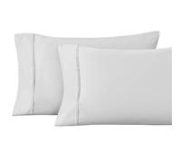 Superior 1200-Thread Count Egyptian Cotton Solid Pillowcase Set, Platinum