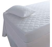Superior 200TC 100% Egyptian Cotton Quilted Mattress Protector / Pillow Protectors All Sizes (4ft / Small Double) By Papa Jones Ltd