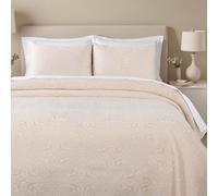 Superior 3 Piece Bedspread Set, Home Bed Decor, Decorative Bed Spread, 2 Pillow Shams, Medium Weight Blanket, Floral Matelasse Coverlet, Bedding Essentials, Enzy Collection, King, Ivory