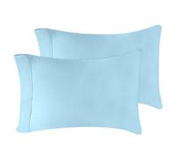 Superior 300 Thread Count Standard Pillowcases (Pair) 100% Modal from Beech, Solid, Light Blue