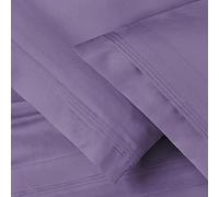 SUPERIOR 650-Thread Count Egyptian Cotton 2-Piece Standard Pillowcase Set, Wisteria
