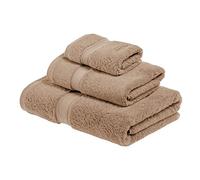 Superior 900 Gram 100% Premium Long-Staple Combed Cotton 3-Piece Towel Set, Latte