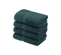 Superior 900 Gram 100% Premium Long-Staple Combed Cotton 4-Piece Hand Towel Set, Teal