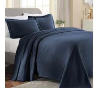 Superior Bedspread, Cotton, Navy Blue, King
