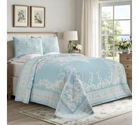 Superior Bedspread, Cotton Polyester, Ada Aqua, King