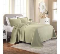Superior Bedspread with Pillow Shams, Cotton, Sage, King