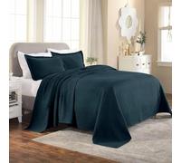 SUPERIOR Bedspread with Pillow Shams, Deep Sea, Full
