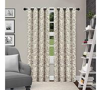 Superior Blackout Curtain Panels with Stainless Grommets, Polyester Blend, Ivory, 10" W x 12" L (Pack of 2)