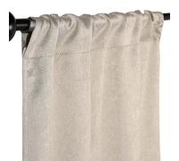 SUPERIOR Blackout Curtains, Insulated, Sun Blocking Curtain for Bedroom, Farmhouse, Living Room Window, Thermal Woven, Senna Collection, Set of 2 Panels, Rod Pocket, 26" x 63", Beige