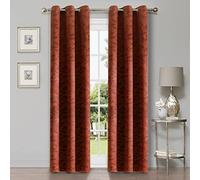 Superior Blackout Curtains, Room Darkening Window Accent for Bedroom, Sun Blocking, Thermal, Modern Bohemian Curtains, Leaves Collection, Set of 2 Panels, Rod Pocket - 42 in x 63 in, Antique Copper