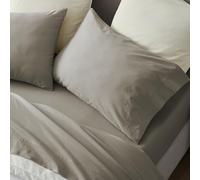 Superior Carmen 100% Cotton Relaxed Vintage Wash Pillowcases, Pillow Case 2 Pack, Lightweight Percale Bedding, Modern Cover, Boho Chic Bedroom, Lightweight Accents, Set of 2, Standard Size, Taupe