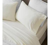 Superior Carmen 100% Cotton Relaxed Vintage Wash Pillowcases, Pillow Case 2 Pack, Lightweight Percale Bedding, Modern Cover, Boho Chic Bedroom, Lightweight Accents, Set of 2, Standard Size, Ivory