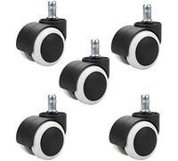Superior Castor Wheels,Twin Wheel Furniture Castors,Suitable for The Bottom of Small Equipment,Furniture Office Chairs Air Conditioners (Threaded Rod) (Size : Circlip) (Circlip)