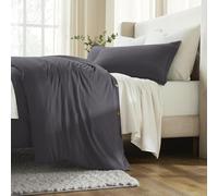 Superior Chloe 100% Cotton Percale Bed Duvet Cover Set, Matching Pillow Shams, Inner Ties, Button Closure, Vintage Wash, Boho Chic Decor, Modern Linen Bedroom Bedding, King/California King, Plum