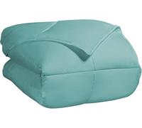 Superior Classic All-Season Down Alternative Comforter with Baffle Box Construction, King, Turquoise, Microfibre