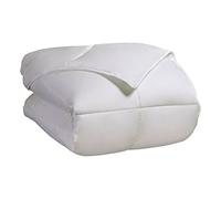 Superior Classic All-Season Down Alternative Comforter with Baffle Box Construction, Twin, White, Microfibre, Single