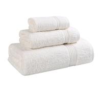 Superior Collection 100% Premium Long-Staple Combed Cotton 3-Piece Towel Set, Ivory