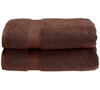 Superior Collection 100% Zero Twist Cotton Super Soft and Absorbent Bath Towel Set, Espresso (Set of 2)