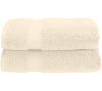 Superior Collection 100% Zero Twist Cotton Super Soft and Absorbent Bath Towel Set, Ivory (Set of 2)