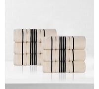 Superior Cotton Hand Towel Set, Small Towels, Plush Soft Absorbent Bathroom Basics, Home Essentials, Spa, Salon, Hotel, Kitchen, Luxury Quick Drying, Zero-Twist, Solid, Sadie Collection, Ivory