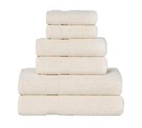 Superior, Cotton, Ivory, 6-PC TOWEL SET