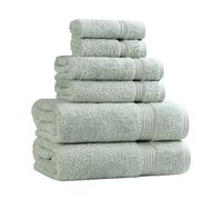 Superior, Cotton, Sage, 6 Piece Towel Set