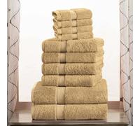 Superior, Cotton, Toast, 10 Piece Towel Set