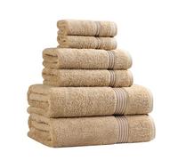 Superior, Cotton, Toast, 6 Piece Towel Set