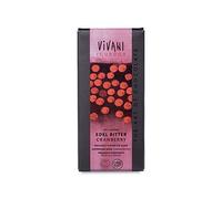 Vivani Organic Superior Dark Cranberry 70% Cocoa Ecuador Caribe 100g (Pack of 10)