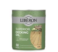 Superior Decking Oil Clear Medium Oak and Teak Available in 2.5L and 5L Liberon