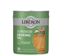 Superior Decking Oil Clear Medium Oak and Teak Available in 2.5L and 5L Liberon
