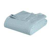 Superior Diamond Pattern Blanket 100% Cotton Cover for Home Couch Bed Soft Warm Blankets Boho Aesthetic Comfy Cozy and Cute Decorative Bedding Essentials California