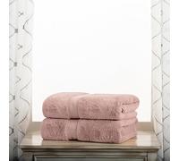 Superior Egyptian Cotton Pile Bath Towels, Ultra Soft Luxury Towel, Thick Plush Essentials, Absorbent Heavyweight, Guest Bath, Hotel, Resort, Spa, Pool, Bathroom, Shower Basics, Set of 2, Muted Mauve