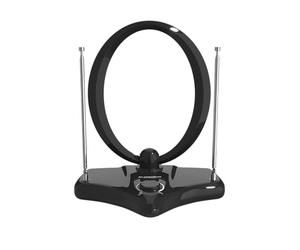 Superior Electronics Indoor TV Antenna with up to 30dB Amplification, Ideal for Digital Terrestrial Signal Reception - Black - NAI-001