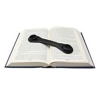 Superior Essentials Bookmark Book Holder Paper Weights for Cookbooks Paperback Workbooks and Textbooks Open for Hands-Free Reading Black Leather