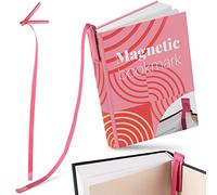 Superior Essentials Planner Magnetic Bookmark - Genuine Leather, Single Long Ribbon Bible Bookmark for Book Lovers - Amplify Your Love for Books with Our Elegant Ribbon Page Marker (1PC, Pink)