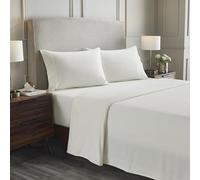 Superior Impressions Solid Flannel Sheet Set, Cotton, Ivory, Queen