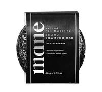 Superior Mane Black Soap for Grey Hair (60g) - Reverse Shampoo for Men - Shampoo Stick for Darkening Hair - Gray Shark