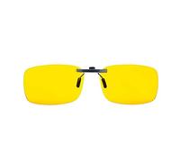 SUPERIOR NIGHT DRIVING CLIP ON SUNGLASSES WITH CASE