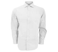 Superior Oxford Long Sleeved Shirt Kustom Kit White 17.5 in