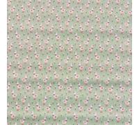 Superior Polycotton Digital Print Fabric Ditsy Ducks Pattern - 114cm Wide - Mint - Per A5 Sample