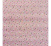 Superior Polycotton Digital Print Fabric Ditsy Ducks Pattern 114cm Wide - Pink - Per Half Metre